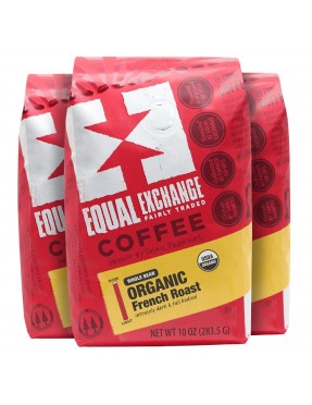 Equal Exchange French Roast Whole Bean Coffee (6x10 Oz)