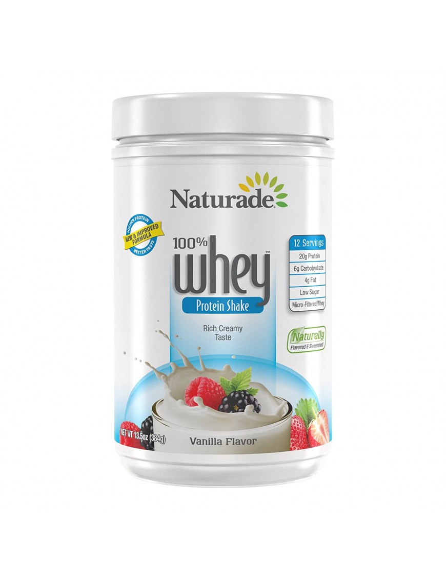 Naturade Vanilla 100% Whey Protein (1x12 Oz)