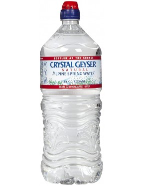 Crystal Geyser Alpine Spring Water Sport Top (15x1 LTR)