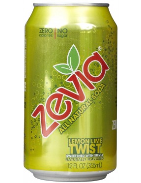 Zevia Natural Twist Diet Soda (4x6x12 Oz)