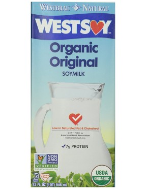 Westsoy Original Organic Soymilk (12x32 Oz)