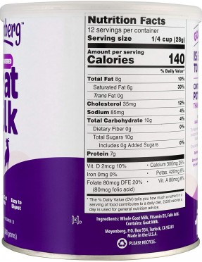 Meyenberg Powdered Instant Goat Milk (12x12Oz)