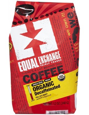 Equal Exchange Whole Bean Decaf Coffee (6x12 Oz)