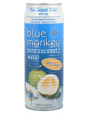 Blue Monkey Coconut Water W/Plp (24x17.6OZ )