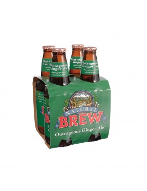 Natural Brew Ginger Ale Natural Brew Soda (6x4x12 Oz)