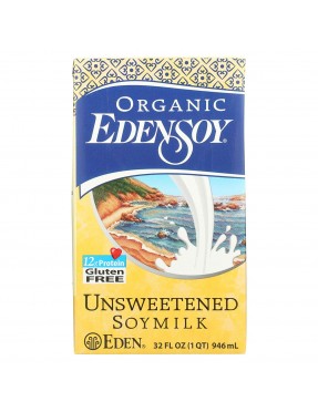 Eden Foods Unsweetened Edensoy (12x32 Oz) 