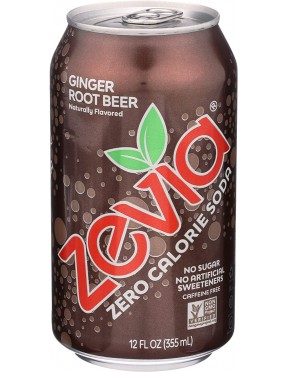 Zevia Natural Root Beer Diet Soda (4x6x12 Oz)