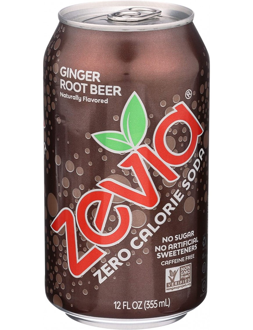 Zevia Natural Root Beer Diet Soda (4x6x12 Oz)