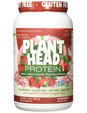 Genceutic Naturals Plant Head Protein Strawberry 1.7 lb