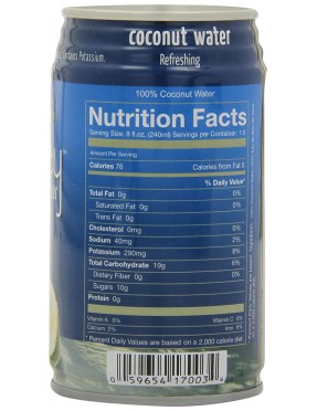 Blue Monkey 100% Natural Coconut Water (24x11.2 Oz)