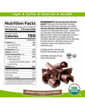 Orgain Creamy Chocolate Fudge (2.05 LB)