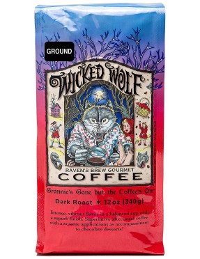 Raven's Brew Coffee Wckd WoLeaf Blend Bn (6x12OZ )