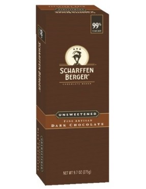 Scharffen Berger Un Sweet Dark Bkng (6x9.7OZ )