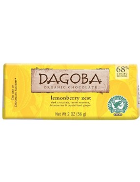 Dagoba Organic Chocolate Bar Lemonberry (12x2 OZ)