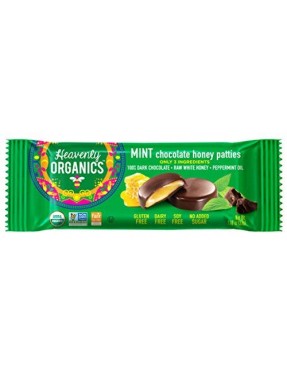 Heavenly Organics Honey Patties Chocolate MInt (16x1.2 OZ)