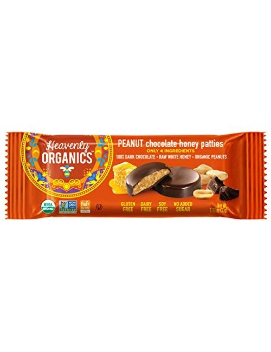 Heavenly Organics Chocolate Honey Peanut Patties (16x1.16 OZ)