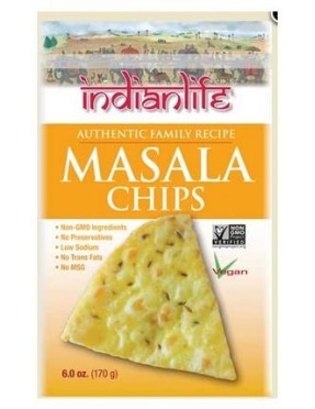 Indian Life Foods Chips, Masala (12x6 OZ)