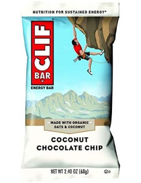 Clif Bar Organic Coconut Chocolate Chip Bar (12x2.4 Oz)