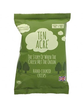 Ten Acres Hand Cooked Crisps Cheese & Onion (10x5 OZ)