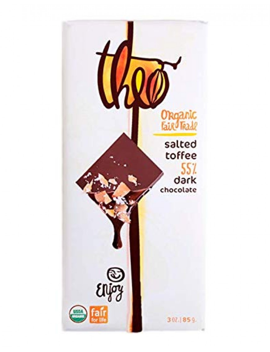 Theo Chocolate Salted Toffee (12x3 OZ)