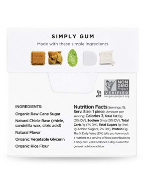 Simply Gum All Natural Gum Mint (12X15 Ct)