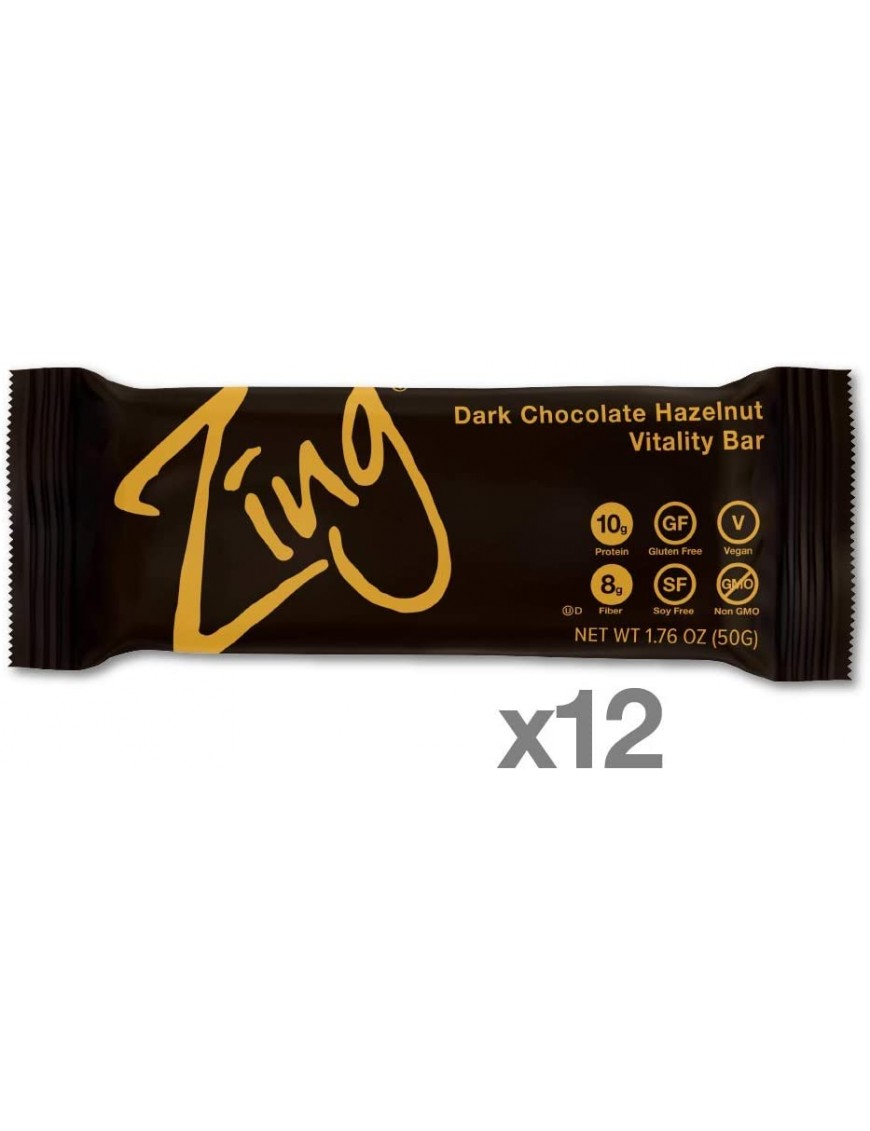 Zing Dark Chocolate Hazelnut Bar (12x1.76OZ )