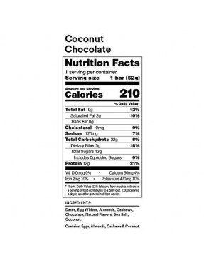 Rxbar Chocolate Coconut (12X1.83 OZ)