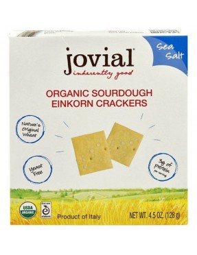 Jovial Organic Sourdough Einkorn Crackers Sea Salt (10x4.5 OZ)