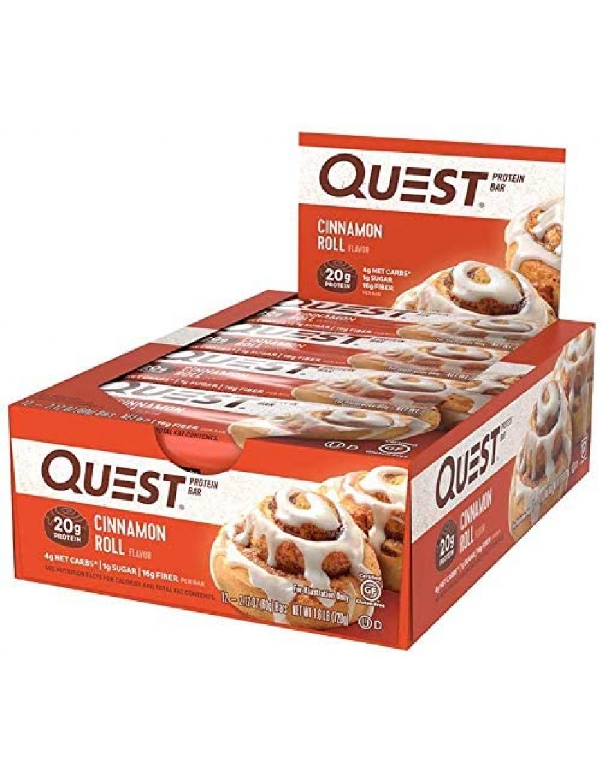 Quest Cinnamon Roll Bar (12X2.12 OZ)