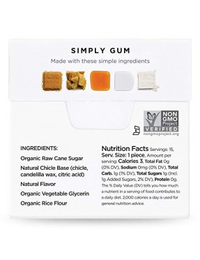 Simply Gum All Natural Gum Maple (12X15 Ct)