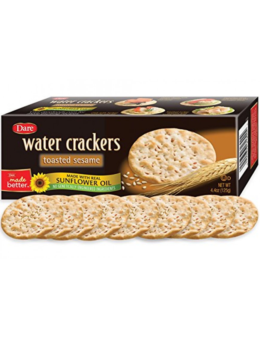 Dare Water Crackers, Toasted Sesame (12x4.4Oz)