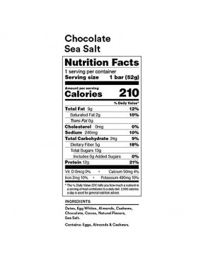 Rxbar Chocolate Sea Salt (12X1.83 OZ)