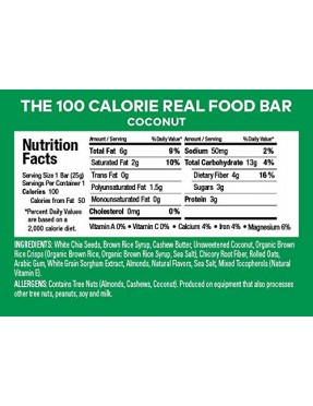 Health Warrior Coconut Chia Bar (15x0.88OZ )