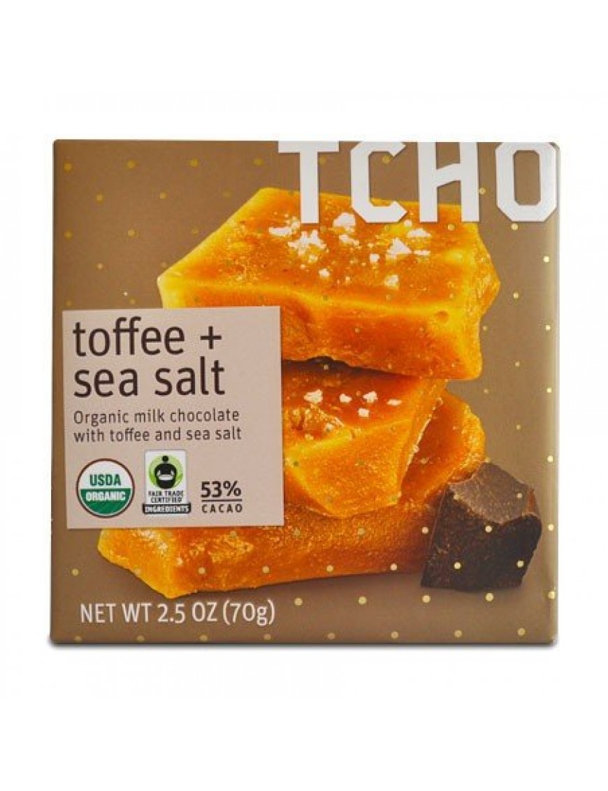 Tcho Chocolate Toffee Sea Salt (12x2.5 OZ)