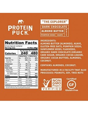 Protein Puck Almond Butter Dark Chocolate (16X3.25 OZ)