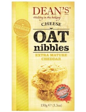 Dean's of Scotland Cheese Oat Nibbles Extra Mature Cheddar (10x5.3 OZ)