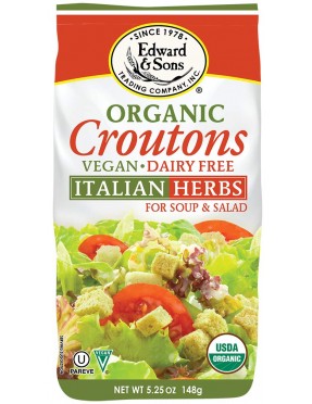 Edward & Sons Italian Herb Croutons (6x5.25 Oz)