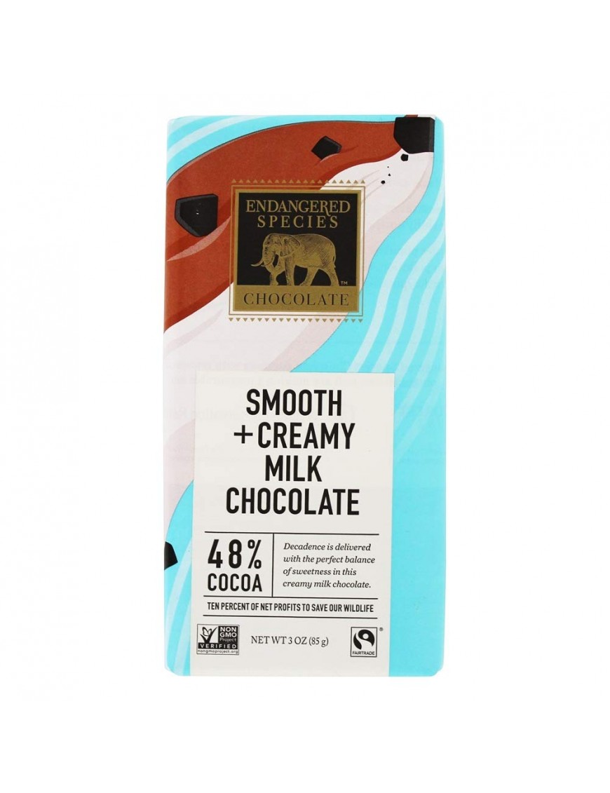 Endangered Species Smooth Milk Chocolate Bar Otter (12x3 Oz)