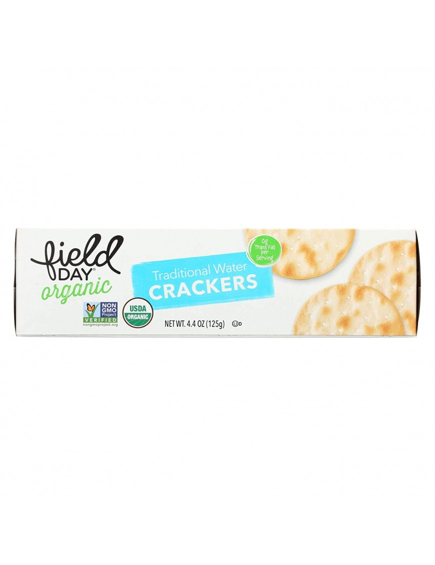 Field Day Organic Water Crackers (12x4.4Oz)