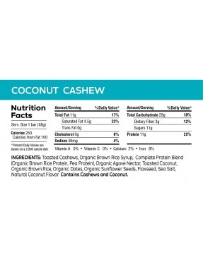 The GFB Cashew Coconut Bar Gluten Free (12x2.05Oz)