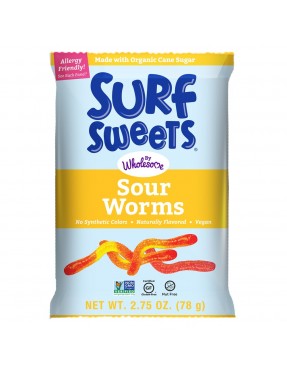 Surf Sweets Sour Worms (12x2.75 Oz)