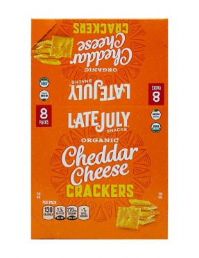 Late July Bite Size Cheddar Cheese Sack (4x8x1 Oz)