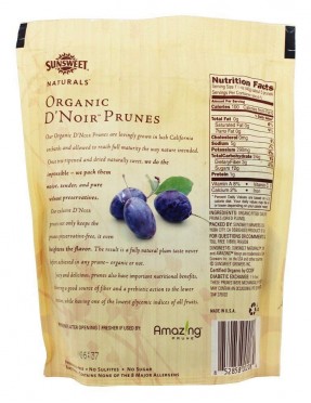 Sunsweet Naturals Prune Organic Dried Fruit (12x7Oz)