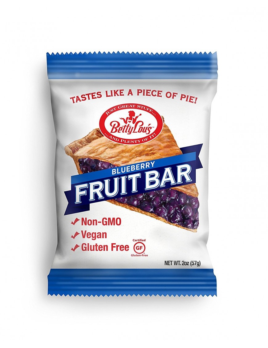 Betty Lou's Blueberry Fruit Bars (12x2 Oz)