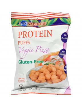 Kay's Naturals Protein Puffs Veggie Pizza (6 Pack) 1.2 Oz