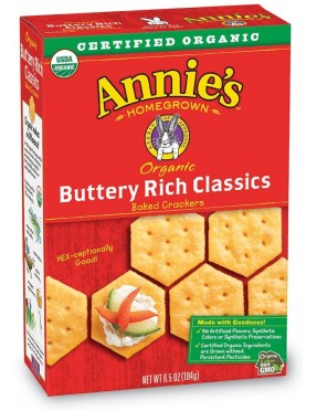 Annie's Homegrown Butter Bunny Rice Cracker (12x6.5 Oz)