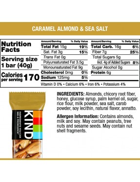 Kind Caramel Almond and Sea Salt Bar (12x1.4 OZ)