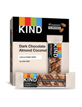 Kind Dark Chocolate Almond and Coconut Bars (12x1.4 OZ)