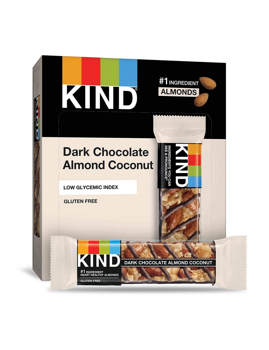 Kind Dark Chocolate Almond and Coconut Bars (12x1.4 OZ)