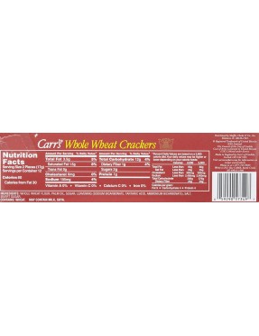 Carr's Whole Wheat Crackers (12x7Oz)